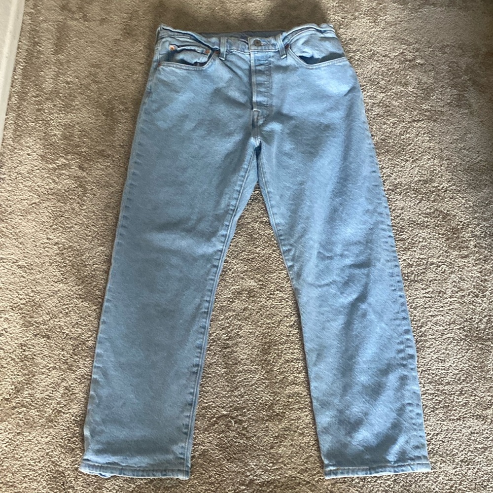 Levi’s Classic 501 Button Fly Relaxed Straight Leg Denim Jeans